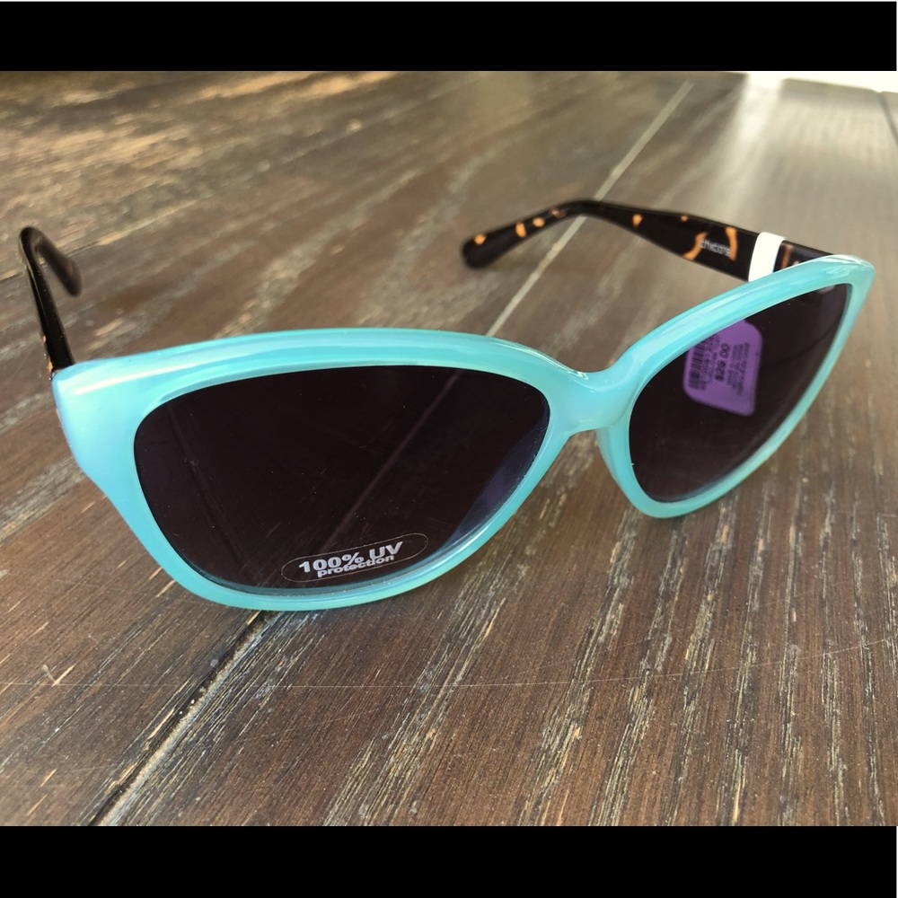 NWT Chico’s Turquoise Tortoiseshell Sunglasses